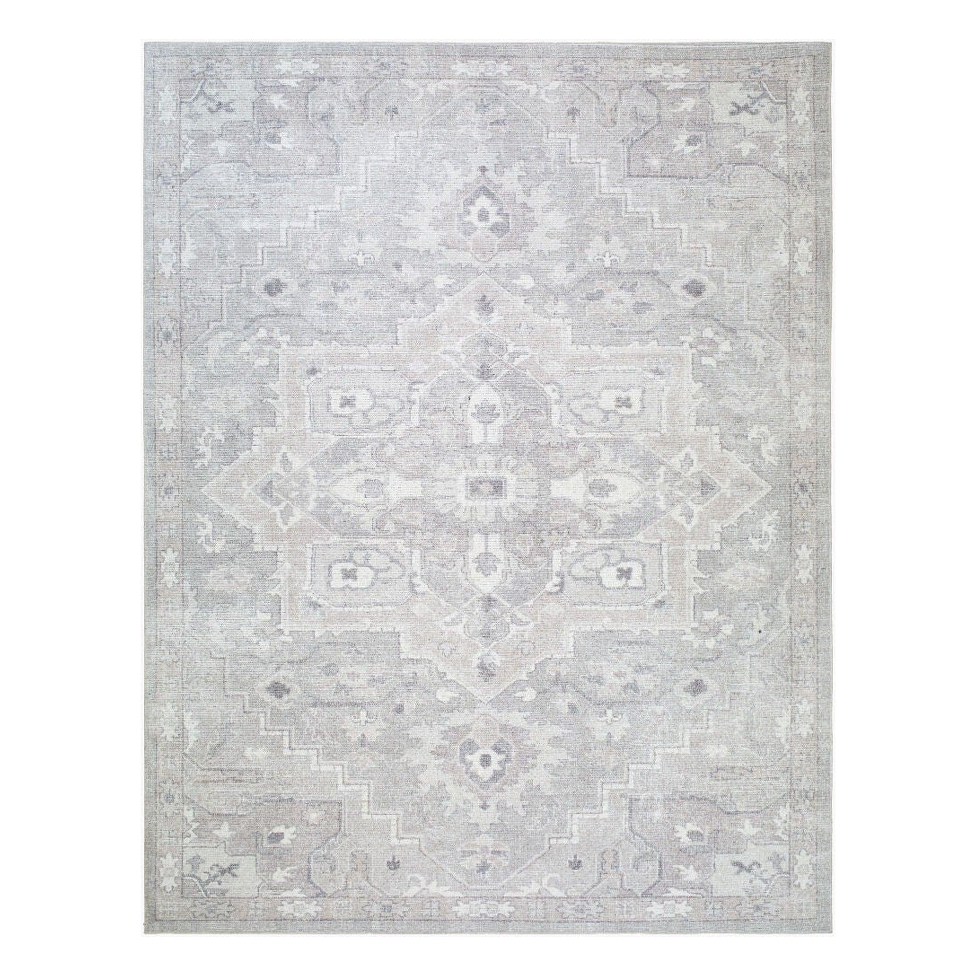 Elle Charcoal/Tan Machine Woven Rug BOEC-2301 - 2'2" x 3'9"