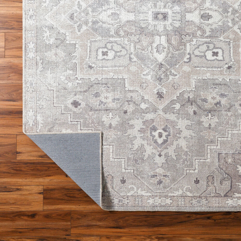 Elle Charcoal/Tan Machine Woven Rug BOEC-2301 - fold