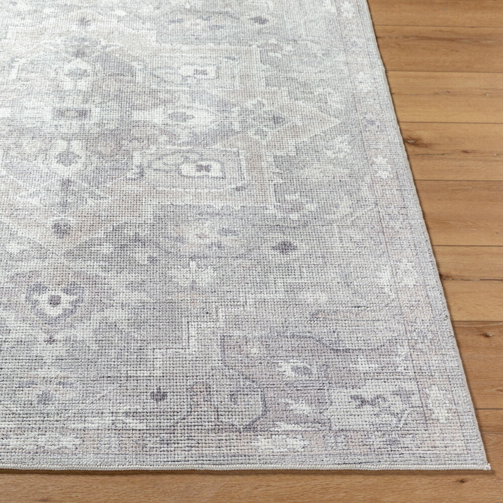 Elle Charcoal/Tan Machine Woven Rug BOEC-2301 - front