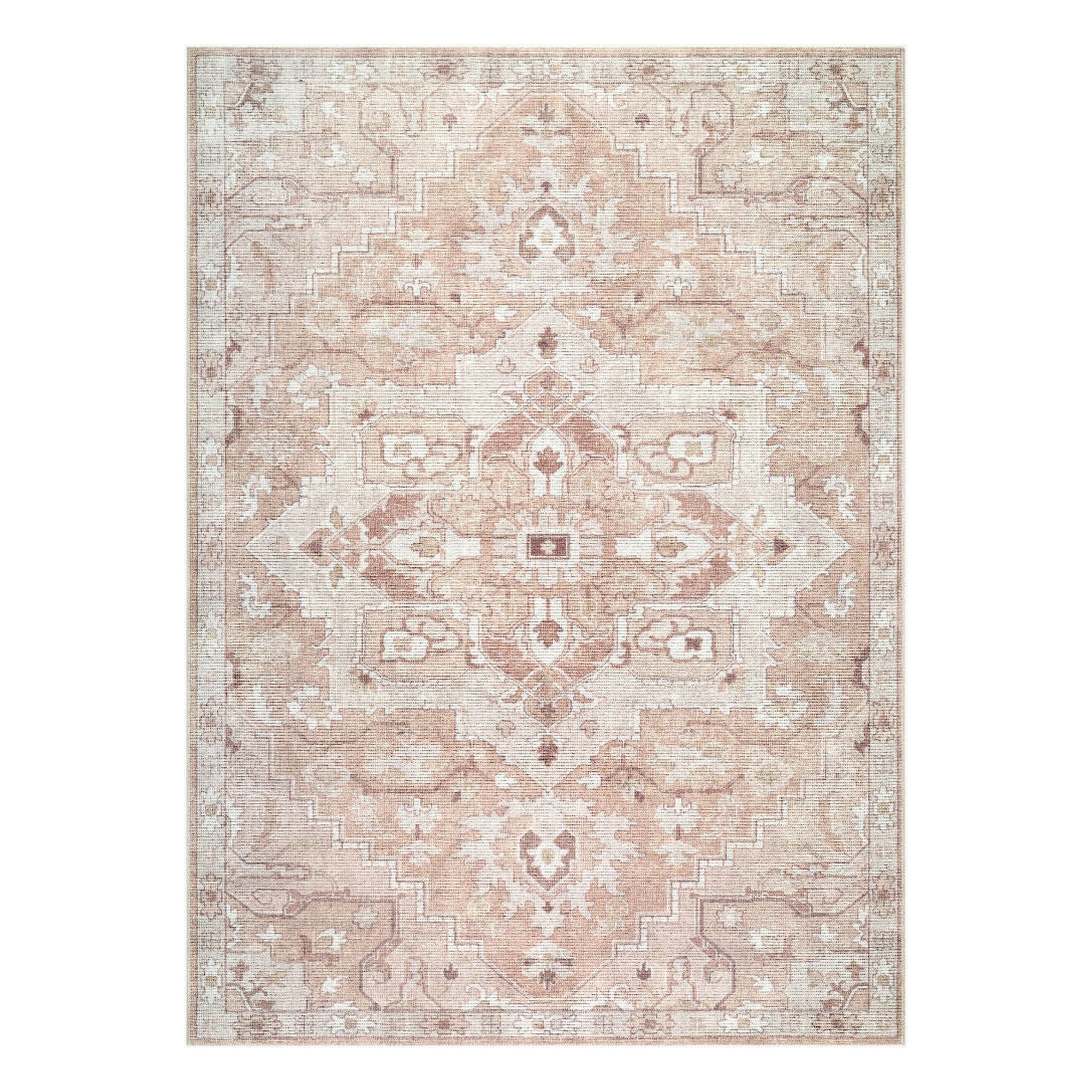 Elle Brown/Tan Machine Woven Rug - 2'2" x 3'9"