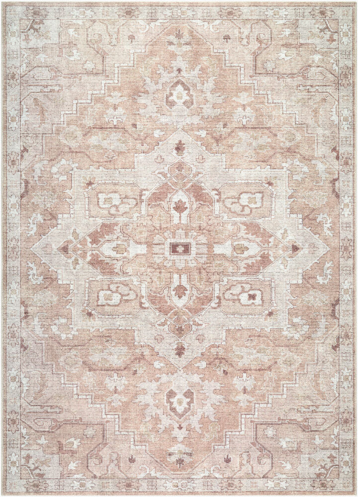 Elle Brown/Tan Machine Woven Rug - 2'2" x 3'9"