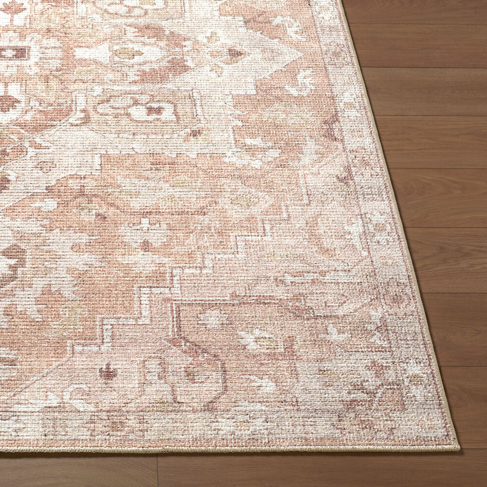 Elle Brown/Tan Machine Woven Rug - front