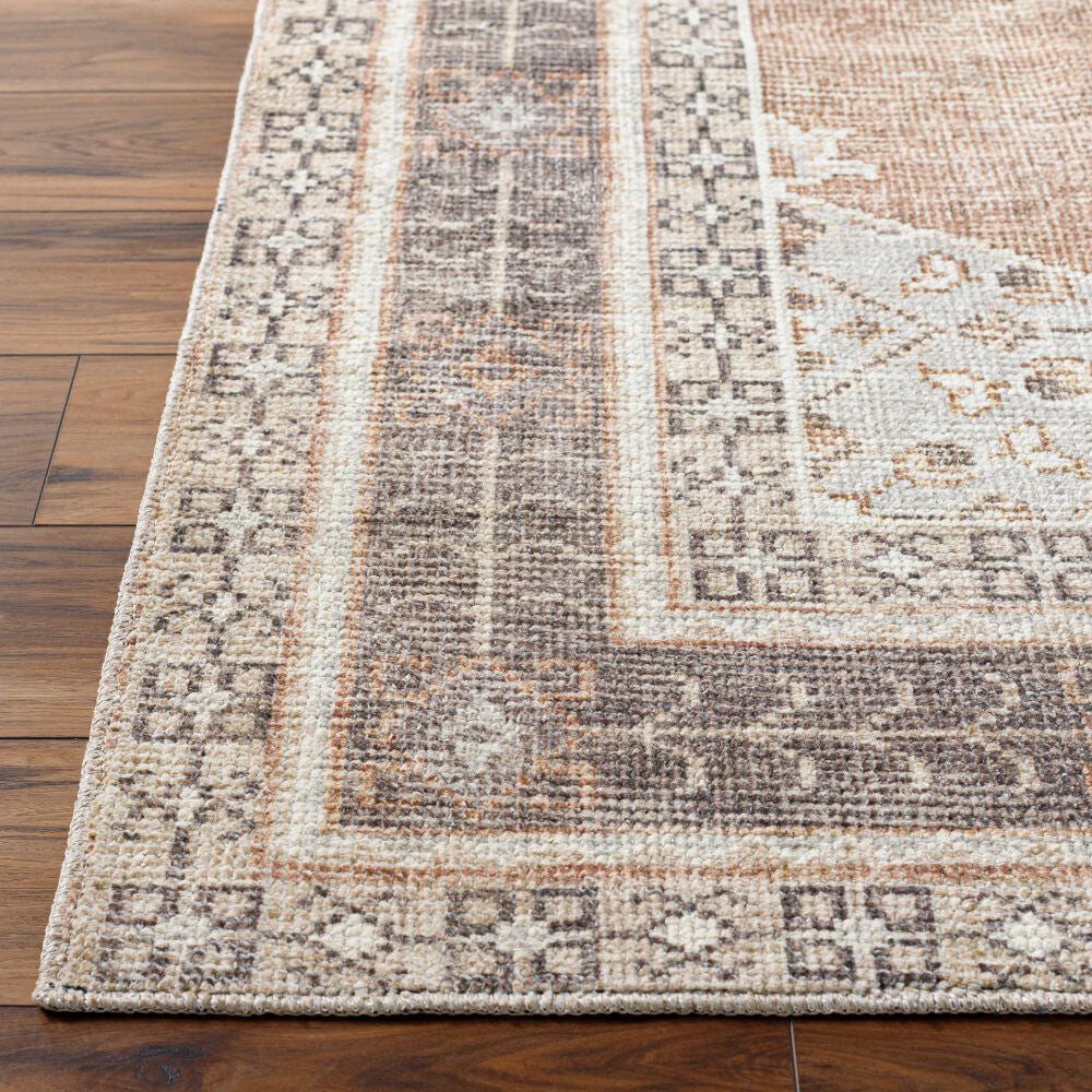 Lila Black/Tan Machine Woven Rug - front