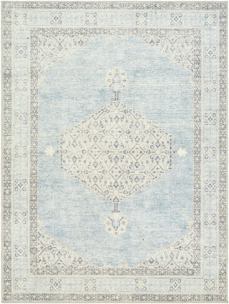 Lila Denim/Silver Gray Machine Woven Rug - 2'2" x 3'9"