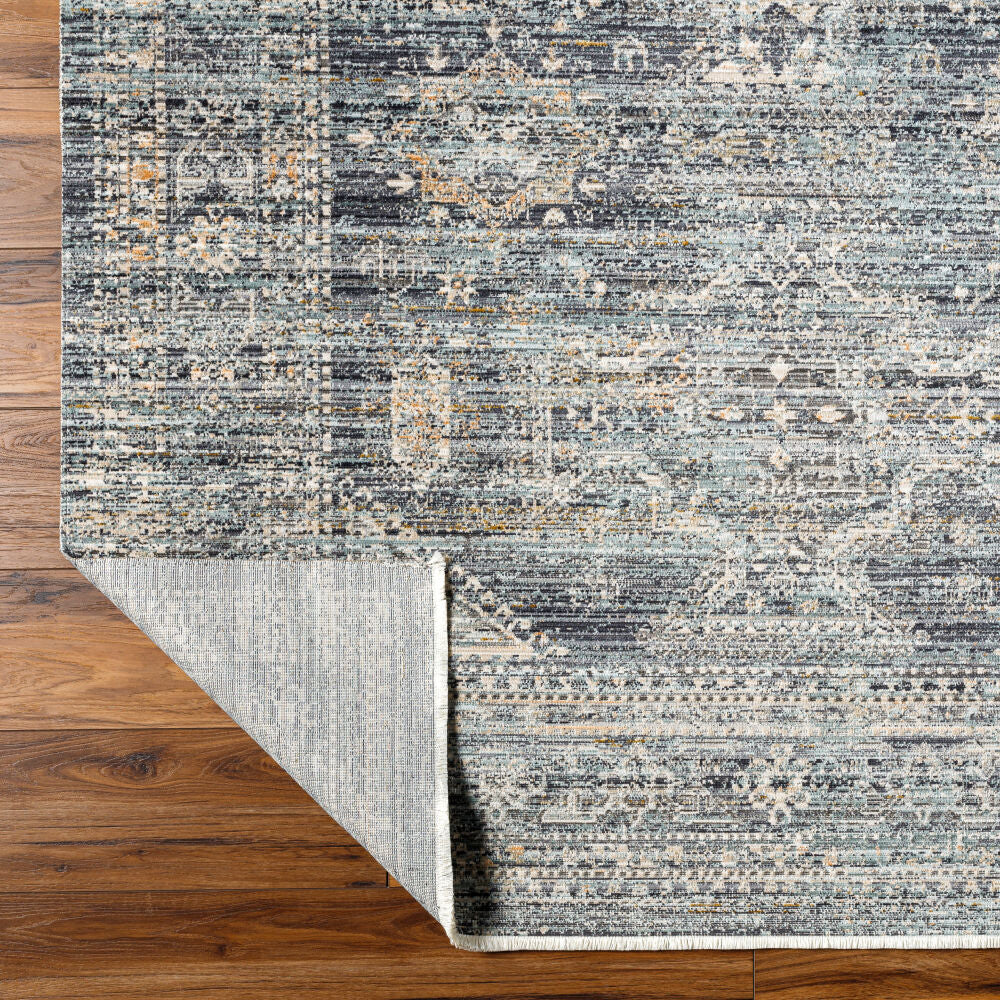 Margaret Black/Taupe Machine Woven Rug BOMG-2301 - fold