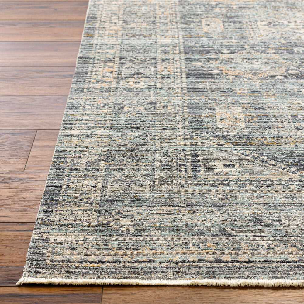 Margaret Black/Taupe Machine Woven Rug BOMG-2301 - front