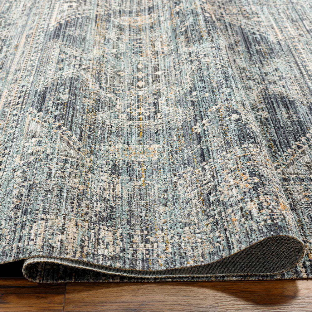 Margaret Black/Taupe Machine Woven Rug BOMG-2301 - texture