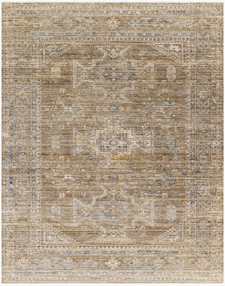 Margaret Charcoal/Taupe Machine Woven Rug BOMG-2302 - 5'3" x 7'10"