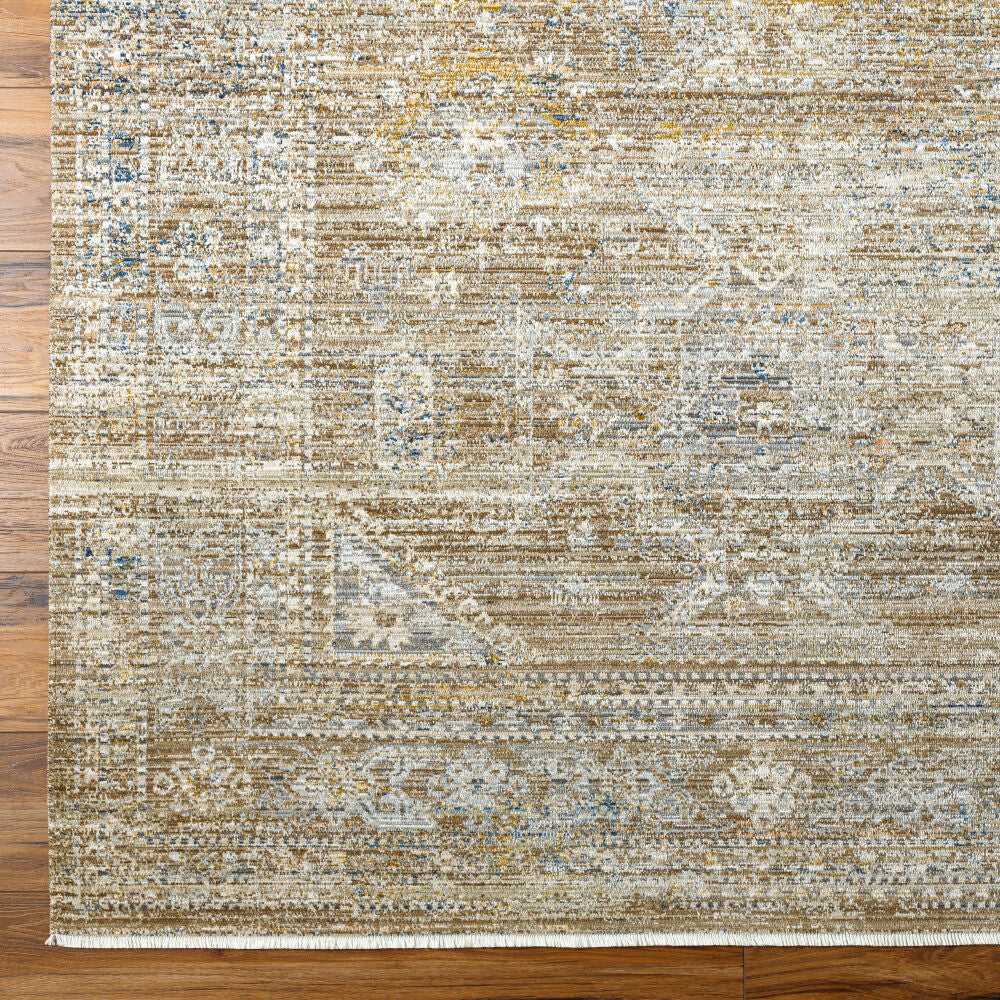 Margaret Charcoal/Taupe Machine Woven Rug BOMG-2302 - overhead