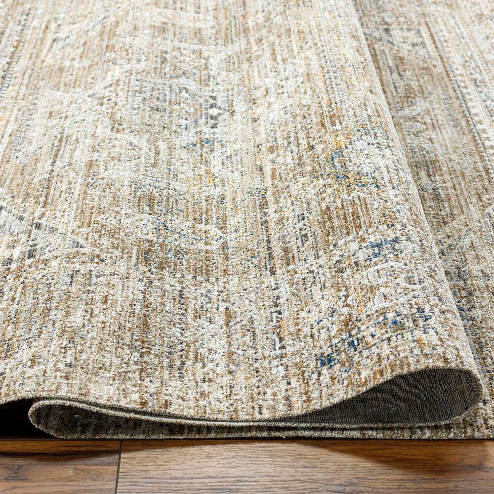 Margaret Charcoal/Taupe Machine Woven Rug BOMG-2302 - texture
