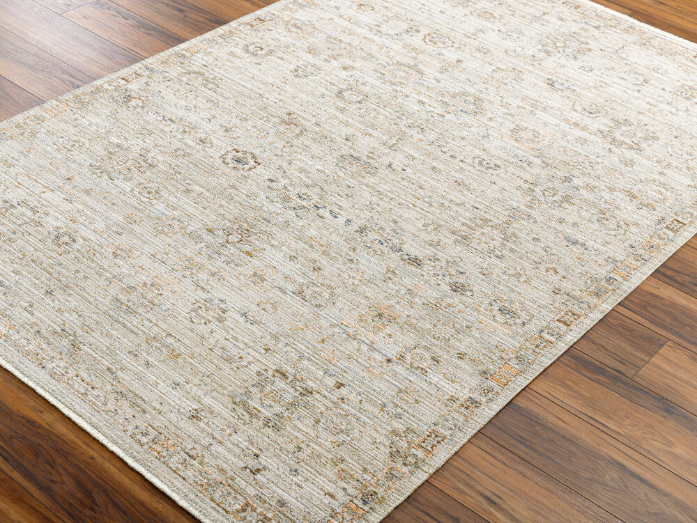 Margaret Brown/Taupe Machine Woven Rug BOMG-2303 - corner