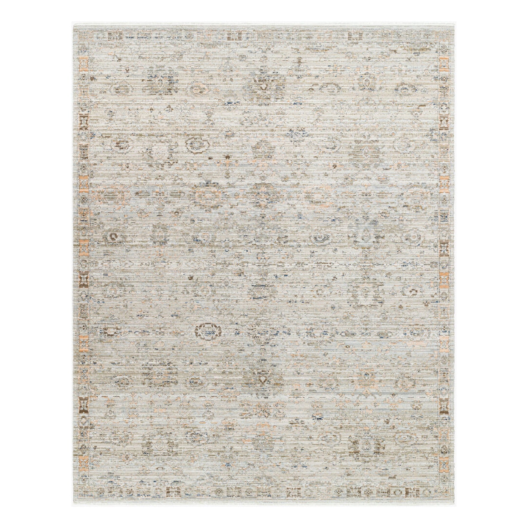 Margaret Brown/Taupe Machine Woven Rug BOMG-2303 - 5'3" x 7'10"