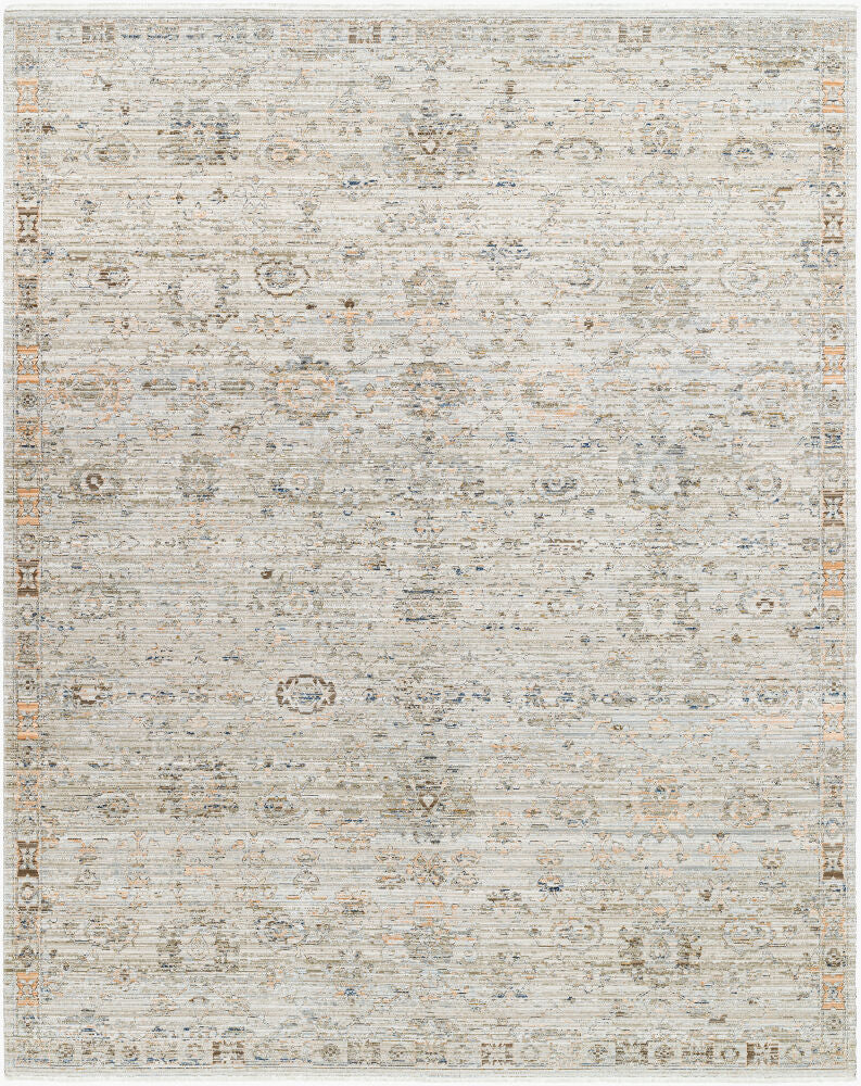 Margaret Brown/Taupe Machine Woven Rug BOMG-2303 - 5'3" x 7'10"
