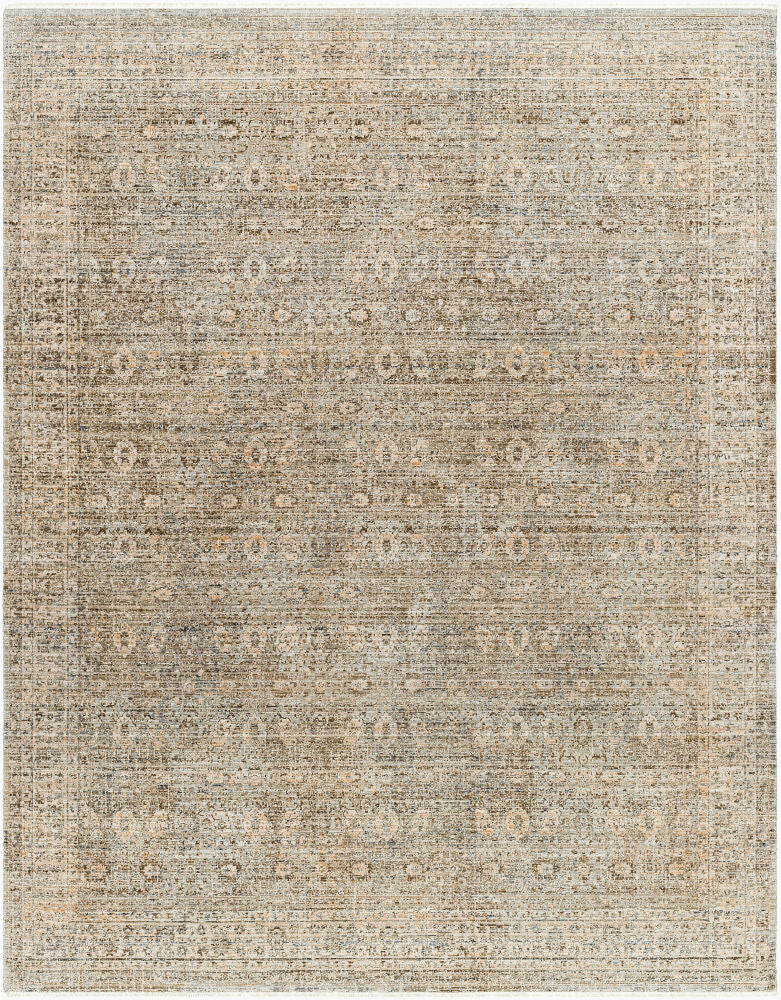 Margaret Brown/Taupe Machine Woven Rug BOMG-2304 - 5'3" x 7'10"