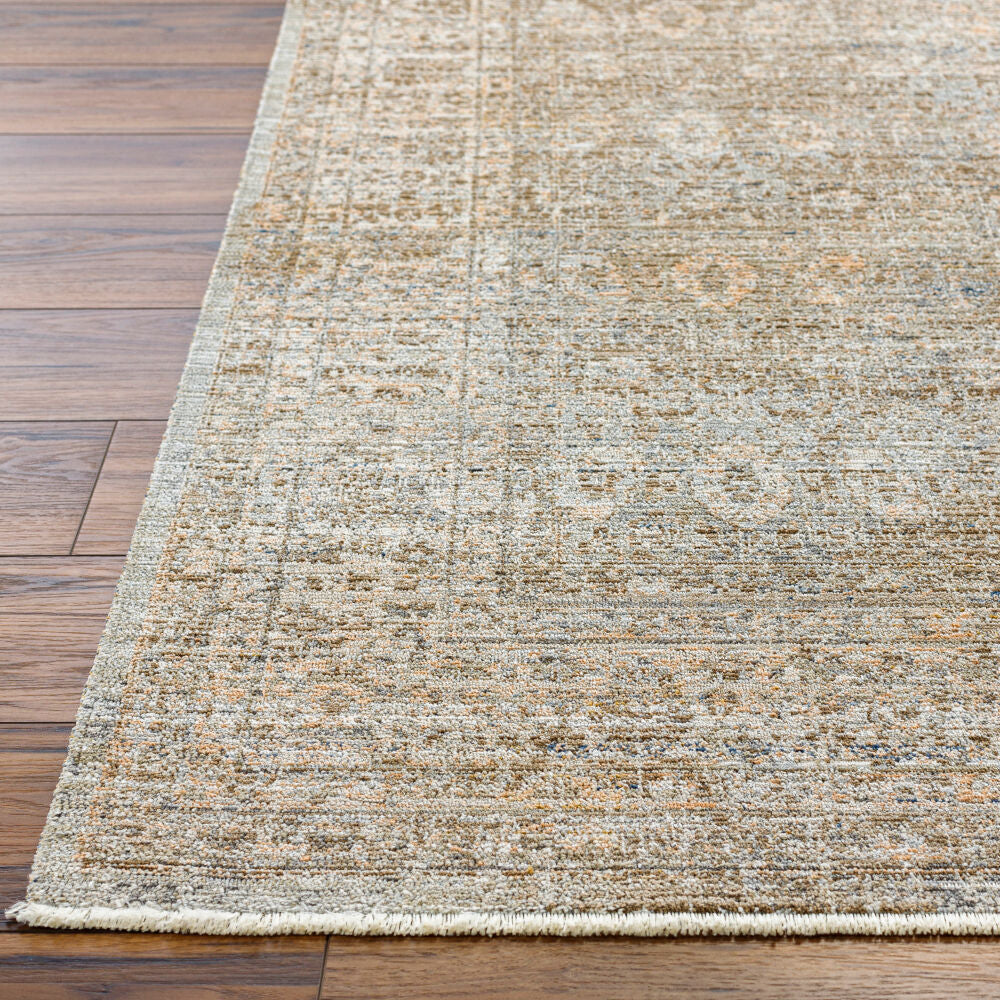 Margaret Brown/Taupe Machine Woven Rug BOMG-2304 - front