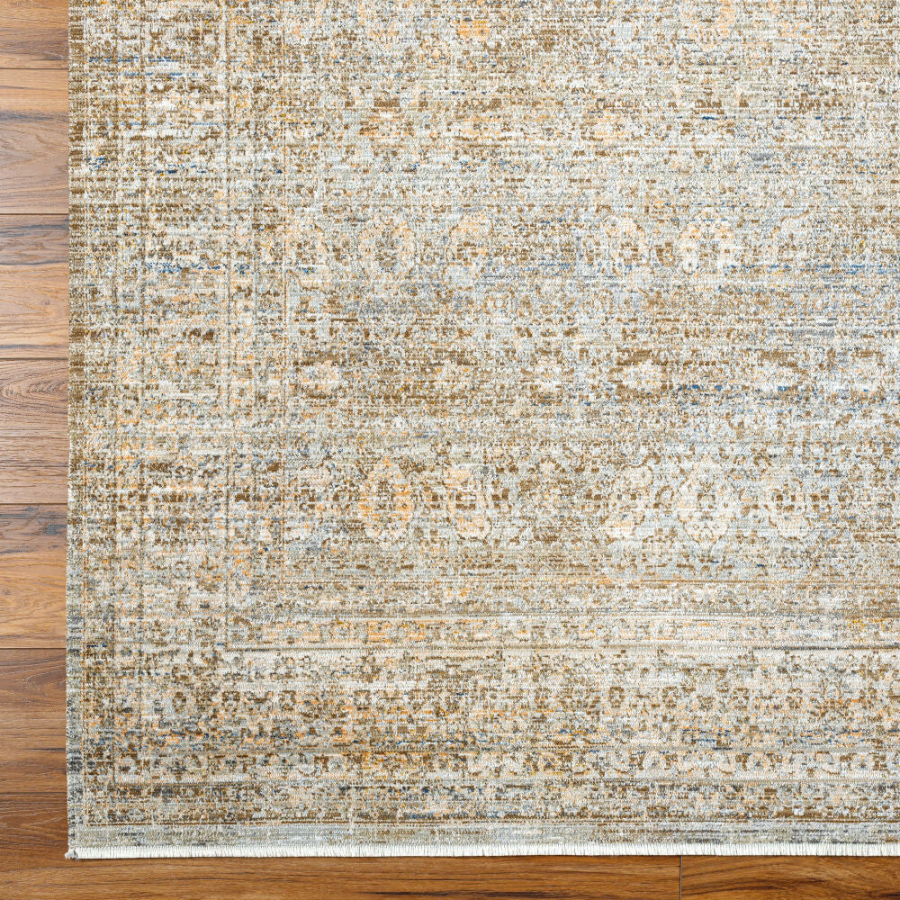 Margaret Brown/Taupe Machine Woven Rug BOMG-2304 - overhead