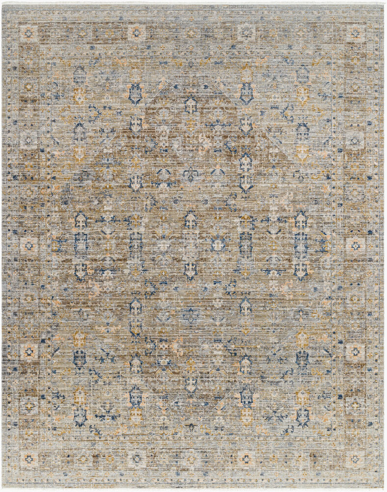 Margaret Charcoal/Taupe Machine Woven Rug BOMG-2305 - 5'3" x 7'10"