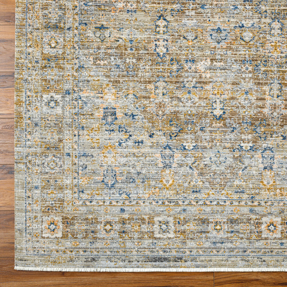 Margaret Charcoal/Taupe Machine Woven Rug BOMG-2305 - overhead