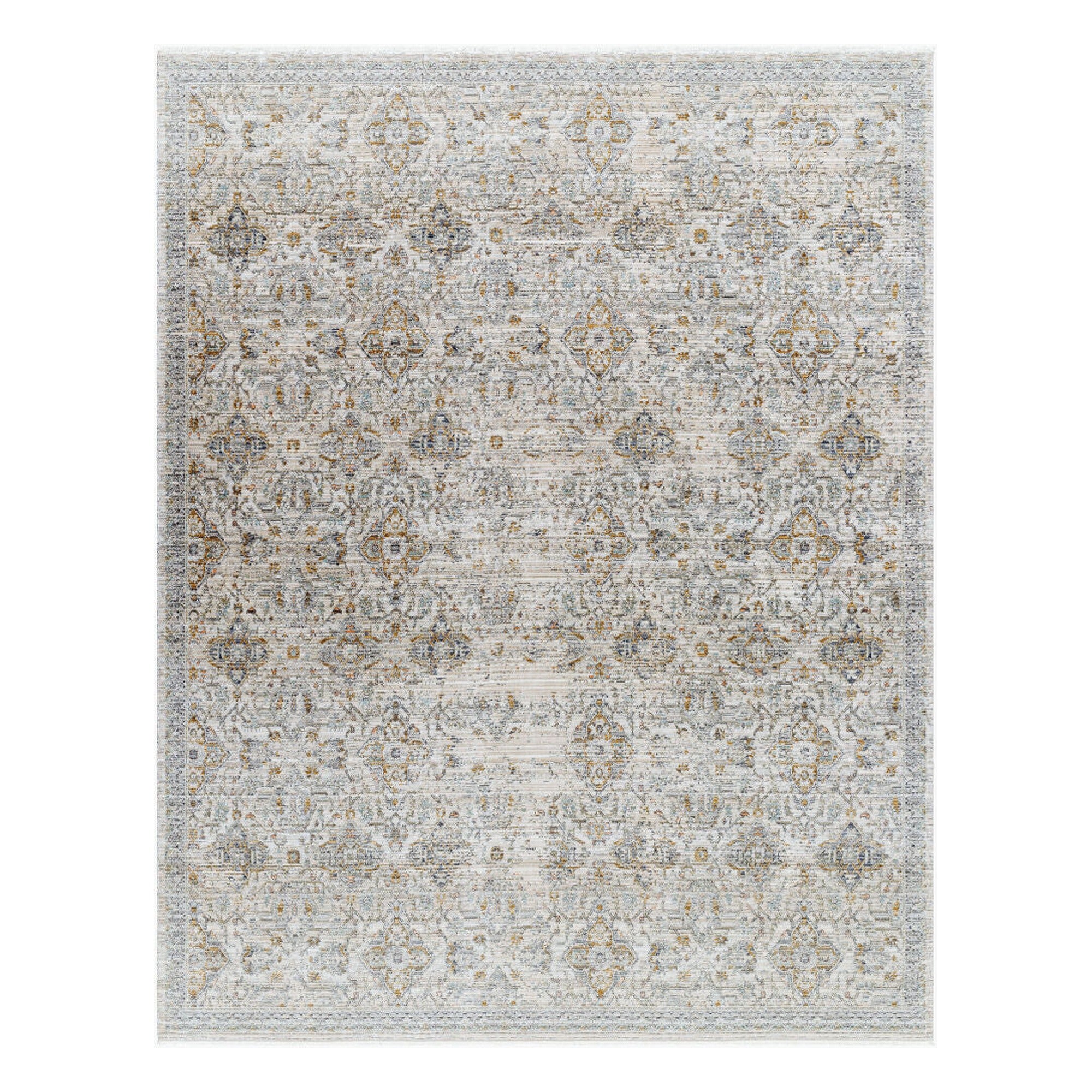 Margaret Black/Taupe Machine Woven Rug BOMG-2306 - 5'3" x 7'10"