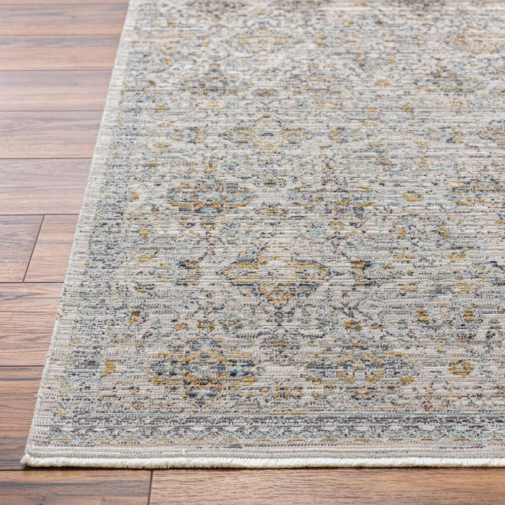 Margaret Black/Taupe Machine Woven Rug BOMG-2306 - front