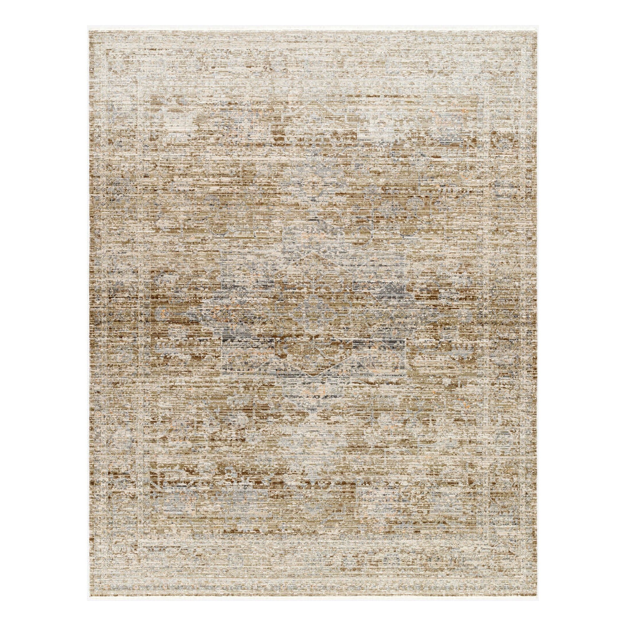 Margaret Brown/Taupe Machine Woven Rug BOMG-2310 - 5'3" x 7'10"