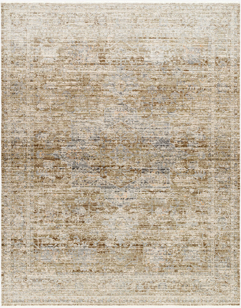 Margaret Brown/Taupe Machine Woven Rug BOMG-2310 - 5'3" x 7'10"