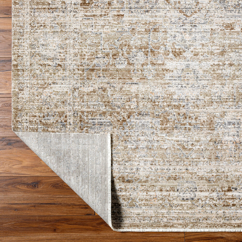 Margaret Brown/Taupe Machine Woven Rug BOMG-2310 - fold