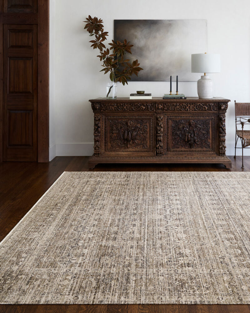 Margaret Charcoal/Taupe Machine Woven Rug BOMG-2311 - styleshot