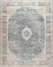 Marlene Blue/Light Sage Machine Woven Rug - 9'11" x 14'