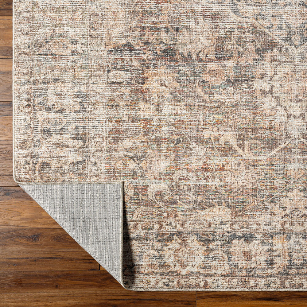 Marlene Beige/Tan Machine Woven Rug - fold