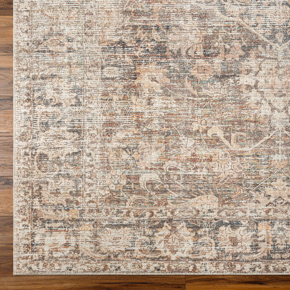 Marlene Beige/Tan Machine Woven Rug - overhead