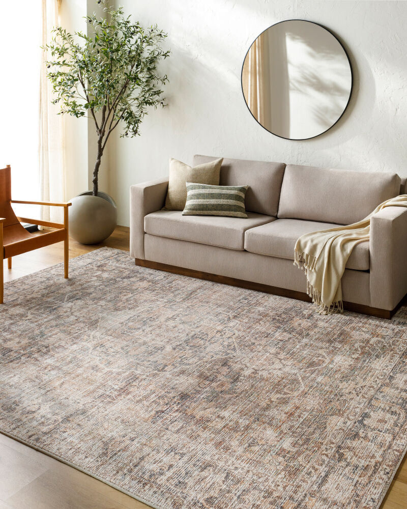 Marlene Beige/Tan Machine Woven Rug - roomscene