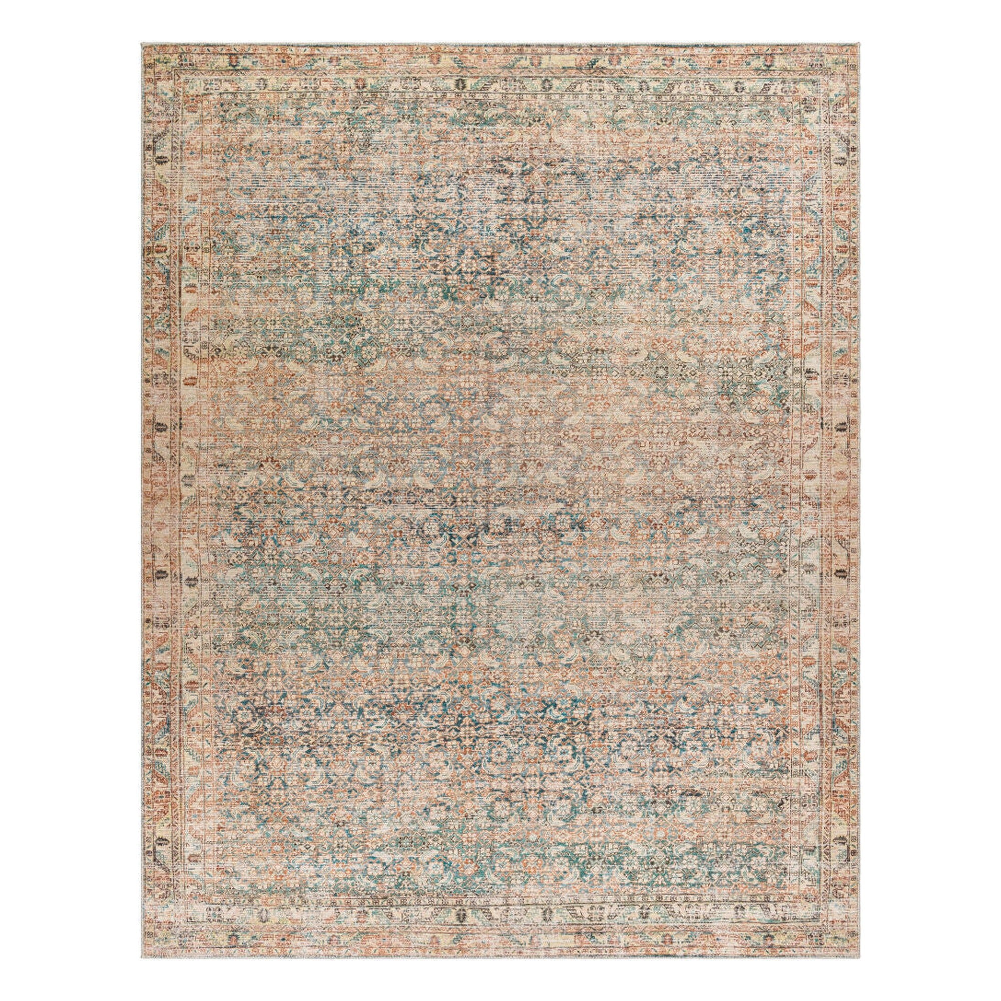 Marlene Emerald/Seafoam Machine Woven Rug BOMN-2302 - 9'11" x 14'
