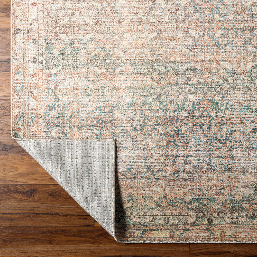 Marlene Emerald/Seafoam Machine Woven Rug BOMN-2302 - fold