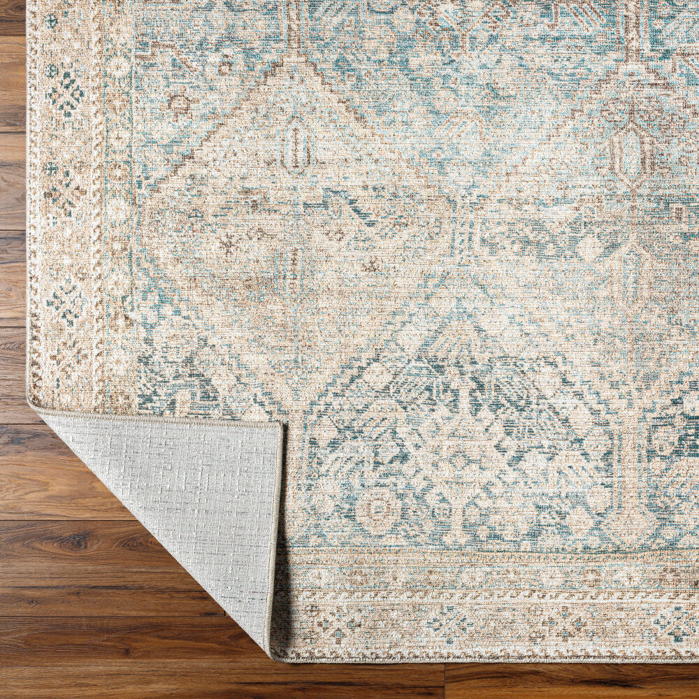 Marlene Emerald/Seafoam Machine Woven Rug BOMN-2304 - fold