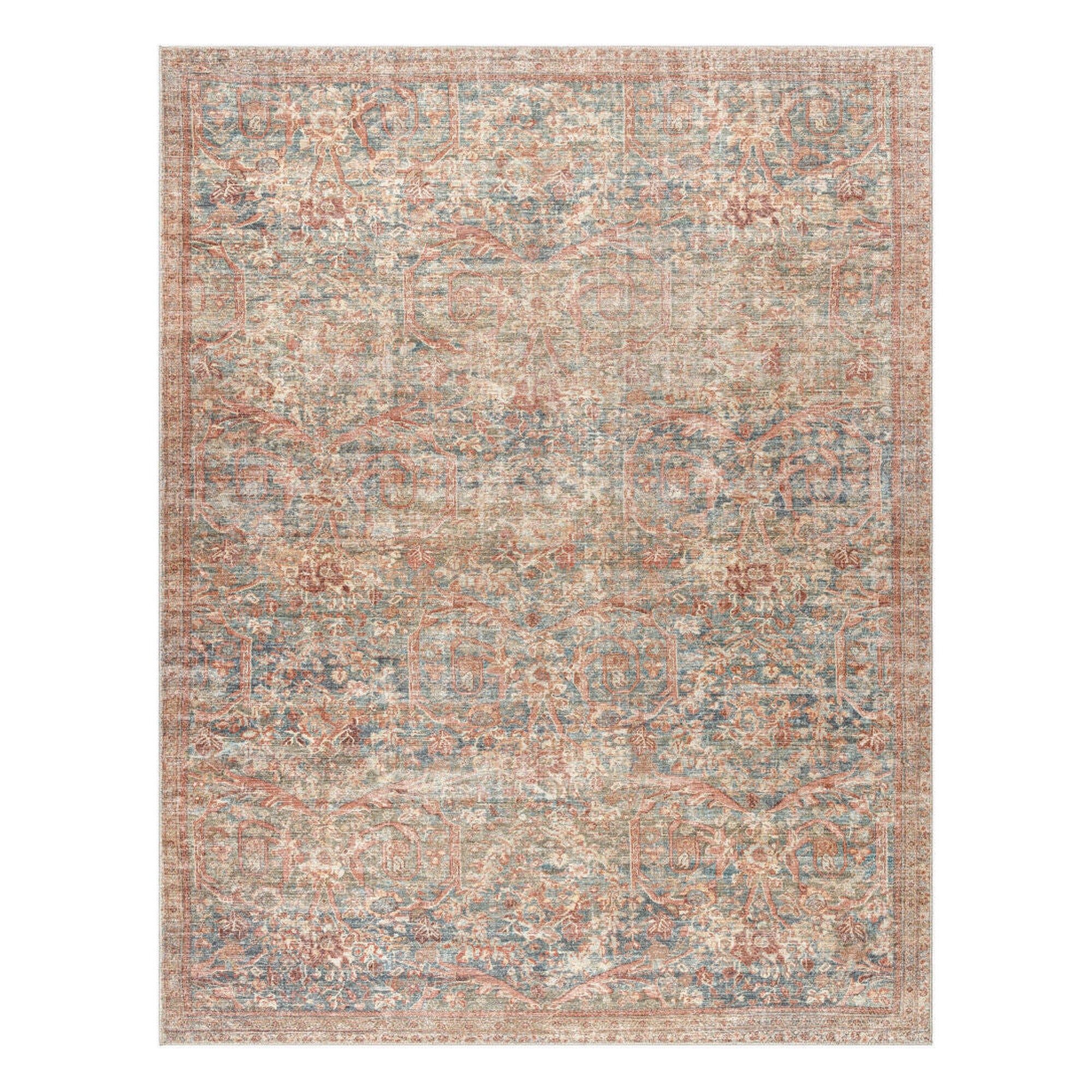 Marlene Burgandy/Sage Machine Woven Rug - 9'11" x 14'