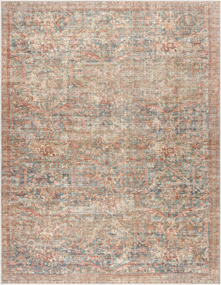 Marlene Burgandy/Sage Machine Woven Rug - 9'11" x 14'
