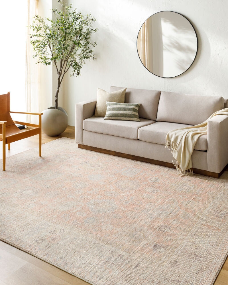 Marlene Charcoal/Tan Machine Woven Rug - roomscene