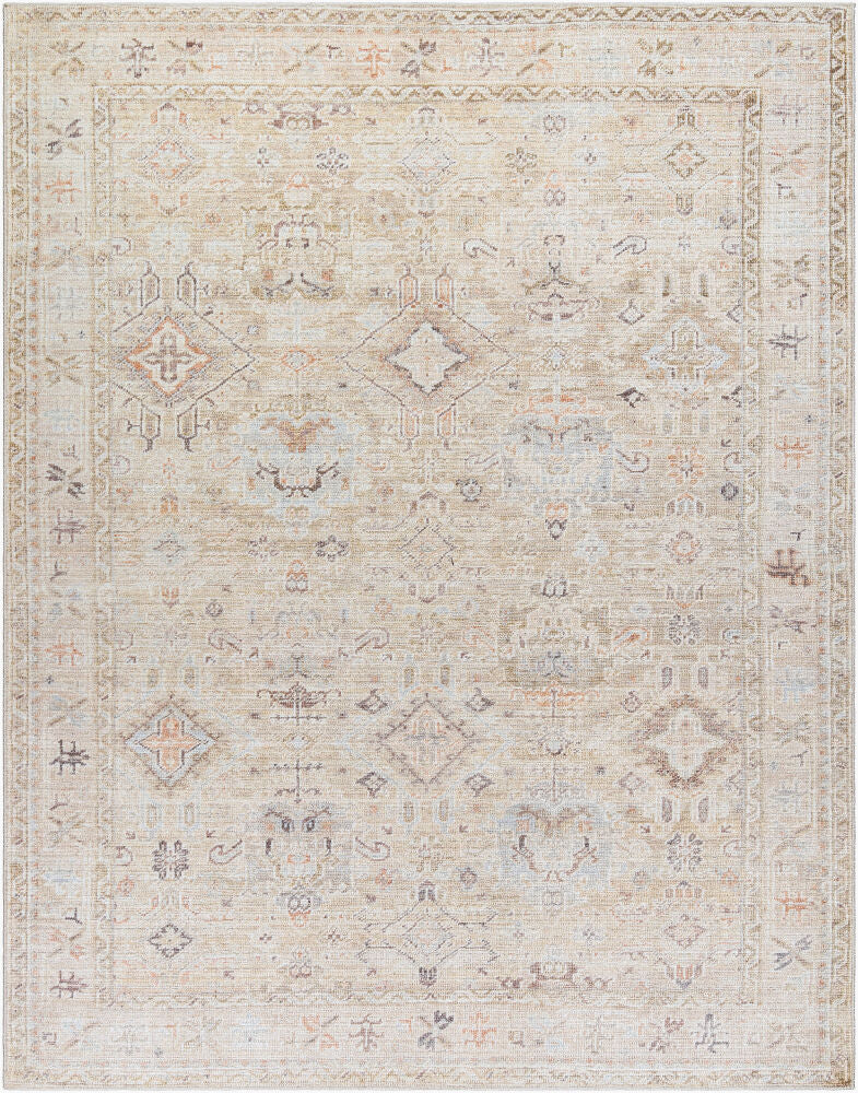 Marlene Cream/Seafoam Machine Woven Rug - 9'11" x 14'