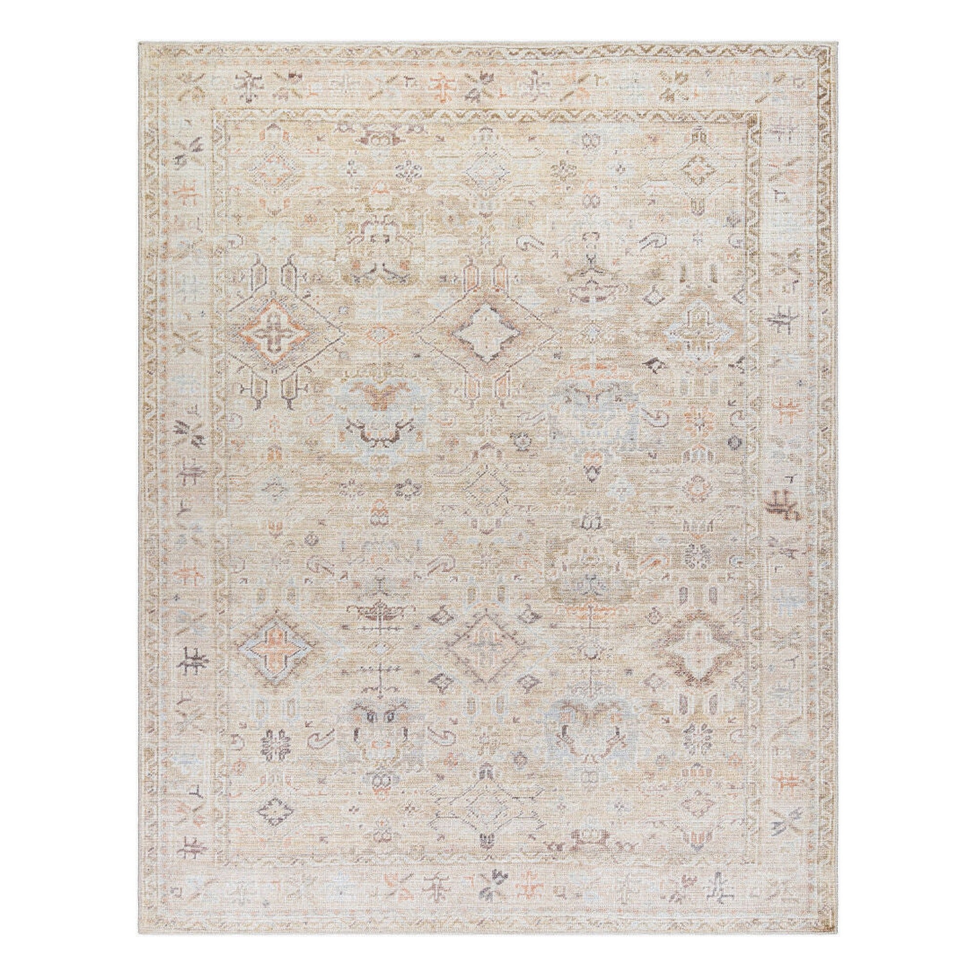 Marlene Cream/Seafoam Machine Woven Rug - 9'11" x 14'