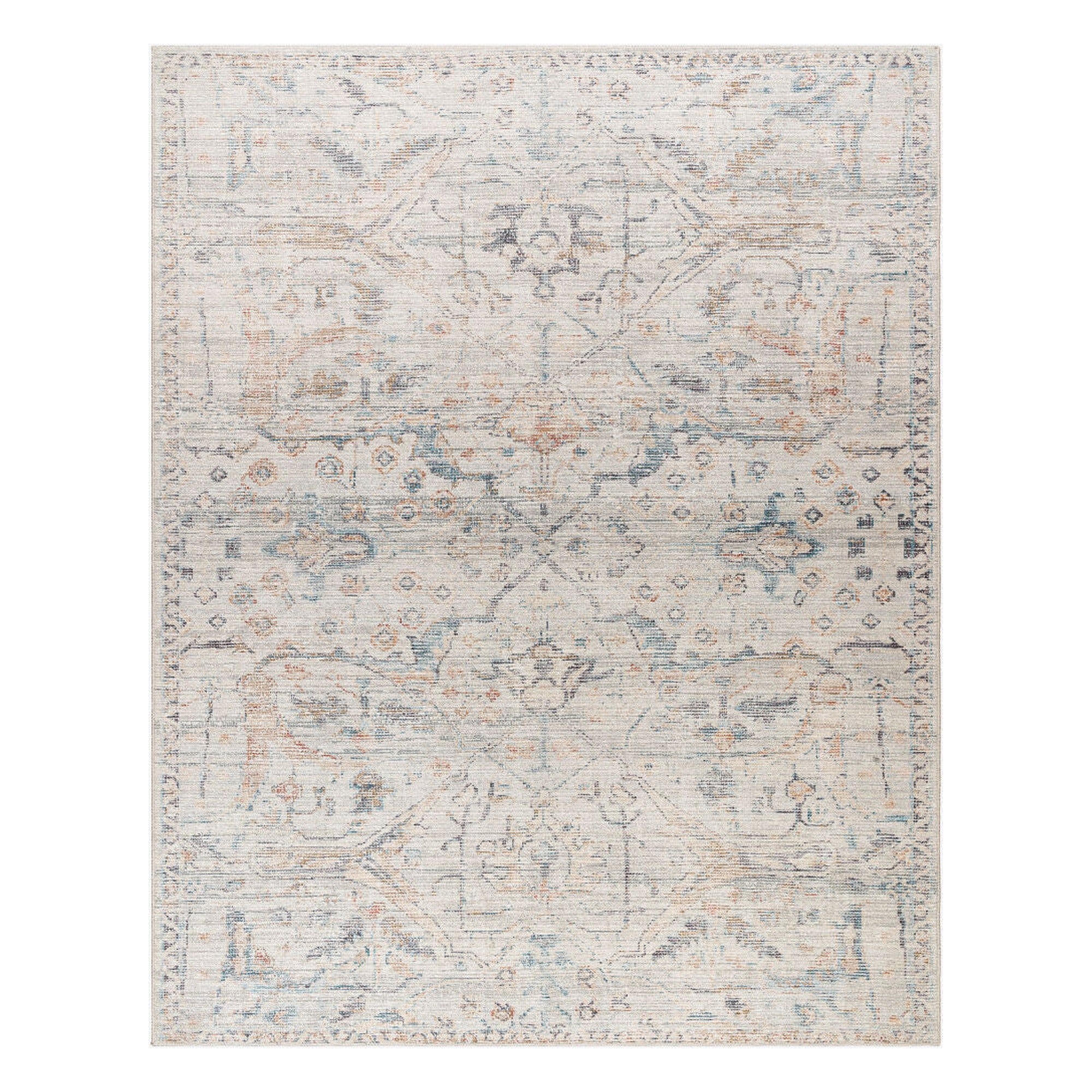 Marlene Black/Rust Machine Woven Rug - 9'11" x 14'