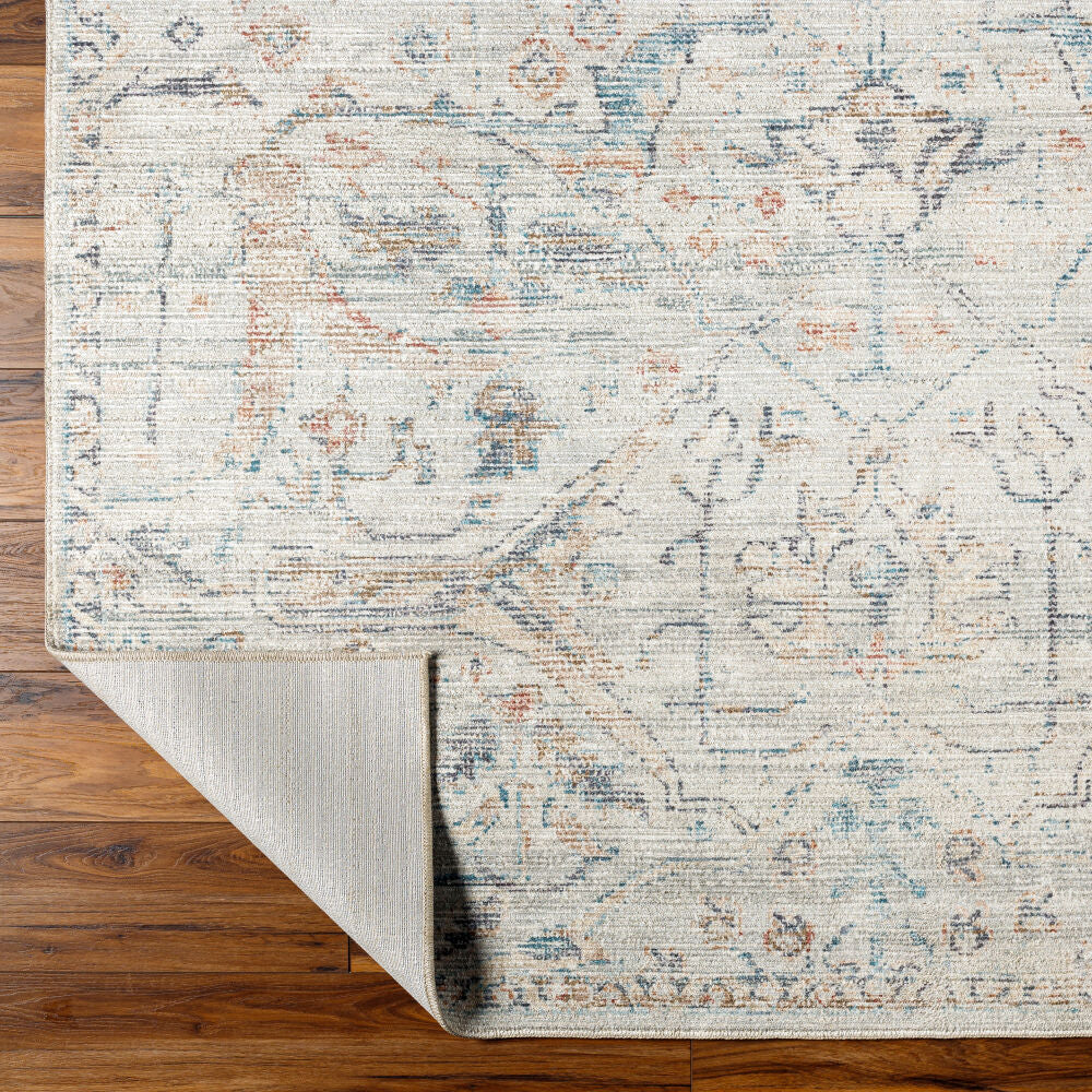 Marlene Black/Rust Machine Woven Rug - fold