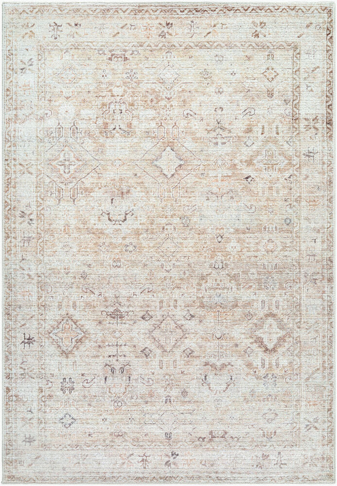 Marlene Cream/Tan Machine Woven Rug - 9'11" x 14'