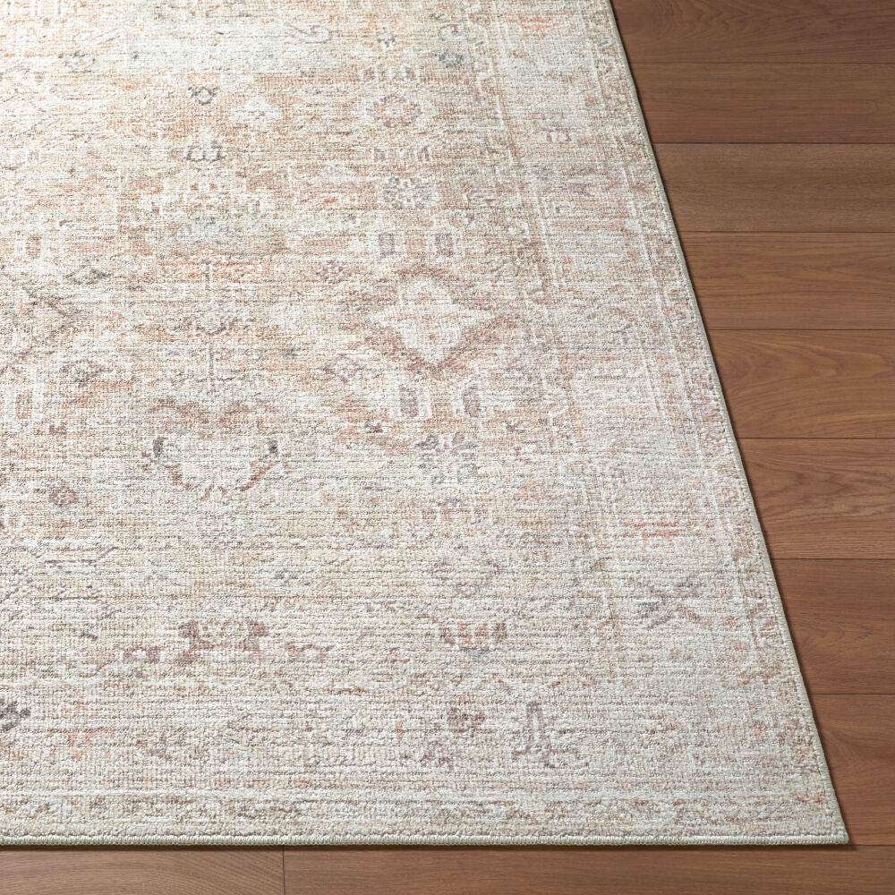 Marlene Cream/Tan Machine Woven Rug - front