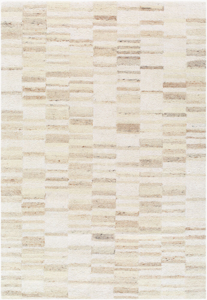 Max Light Gray/Tan Handmade Rug - 2' x 3'