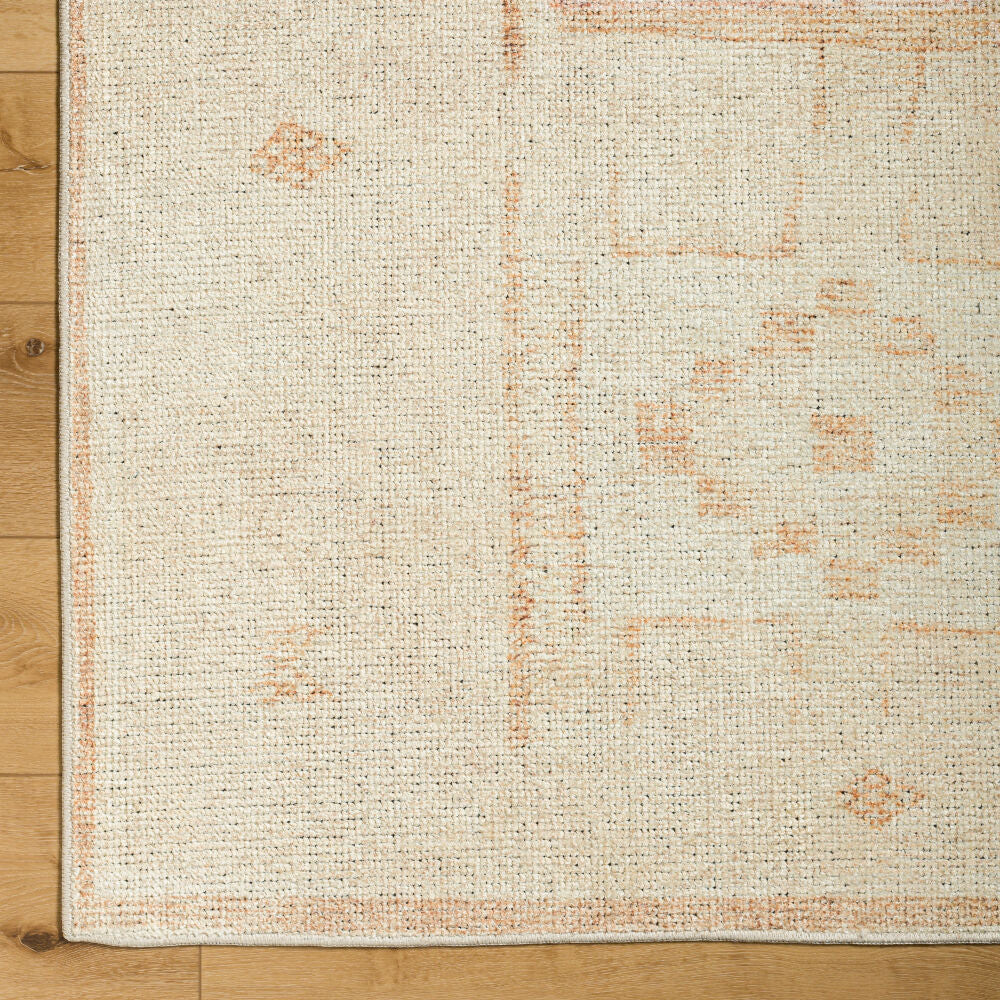 Solana Beige/Ivory Machine Woven Rug BOOC-2300 - overhead