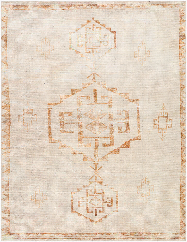 Solana Burnt Orange/Ivory Machine Woven Rug - 2'2" x 3'9"
