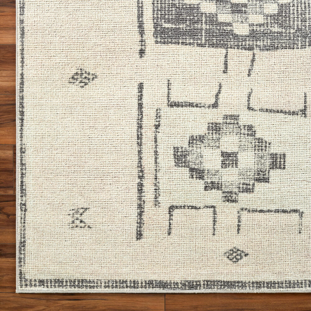 Solana Beige/Ivory Machine Woven Rug BOOC-2302 - overhead