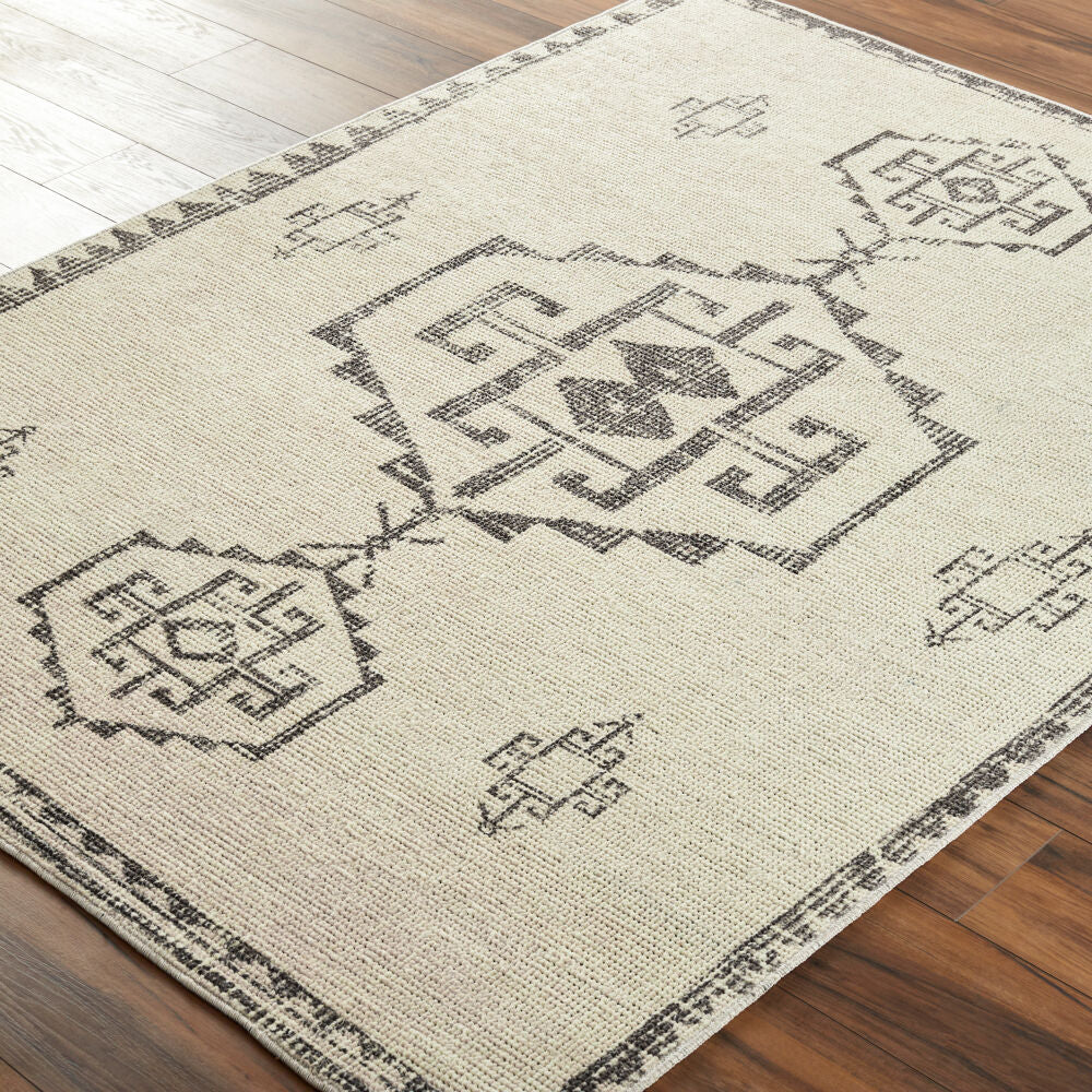 Solana Beige/Ivory Machine Woven Rug BOOC-2303 - corner