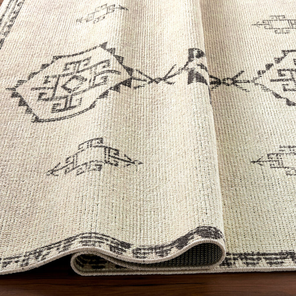 Solana Beige/Ivory Machine Woven Rug BOOC-2303 - fold